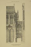 214435 Afbeelding van het exterieur van de Domkerk te Utrecht; weergave van het in 1674 ingestorte gedeelte: opstand ...